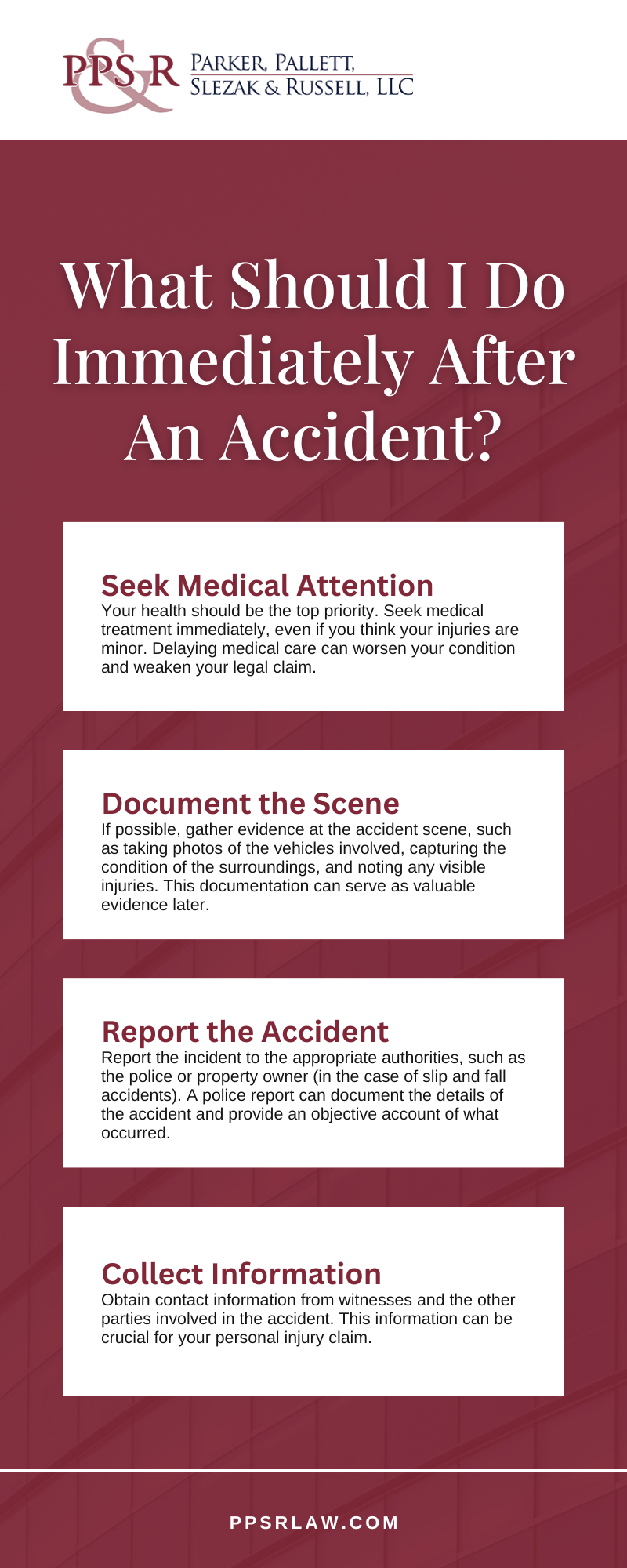 What Should I Do Immediately After An Accident Infographic